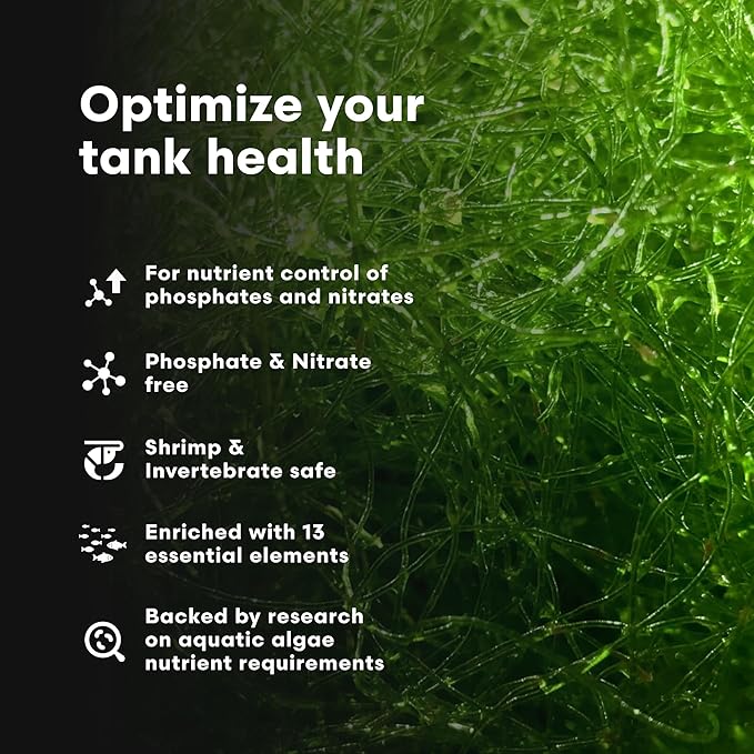 Brightwell Aquatics - ChaetoGro - Algae Nutrient Supplement for Chaetomorpha Growth in All Marine Fish Tanks - Multi-Nutrient Aquarium Water Treatments, 8.45 fl oz