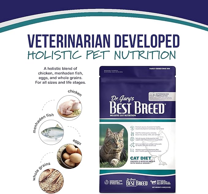 Best Breed Dr. Gary's Freshwater Recipe Made in USA [Natural Dry Dog Food for All Breeds and Sizes] - 26lbs, Dark Brown, 7-22301-88149-1