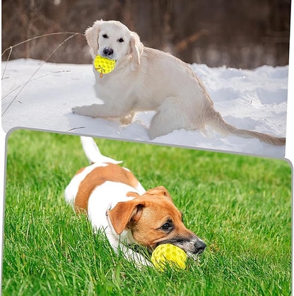 Squeaky Dog Toys for Aggressive Chewers, Indestructible Dog Balls for Aggressive Chewers, Squeaky Balls for Dogs,Interactive Dog Toys for Large Dogs,Funny Dog Squeaky Ball Heavy Duty Dog Toy