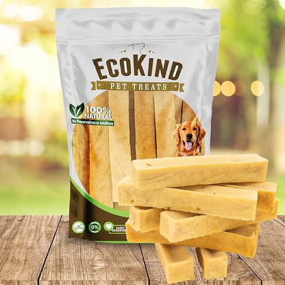 EcoKind Premium Gold Yak Cheese Himalayan Dog Chews, Dog Treats Large Breed, All Natural, High Protein Dog Chew, Chicken, Large - 20+ Chews (5 lbs)