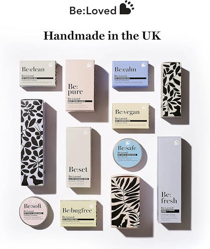 Be:Calm Calming Dog Shampoo Bar – 110g – Natural Formula with Goat Milk, Lavender & Chamomile – Soothes Skin & Conditions Coat – Long-Lasting Bar – Approx. 30 Washes