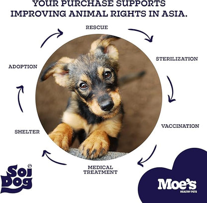 Moe_ Dog Joint Supplement 90 Soft Chews  Glucosamine, Chondroitin & Hyaluronic Acid with Vitamins C & E  Advanced Hip and Joint Support for Dogs  Ideal for Bone Health & Joint Pain Relief