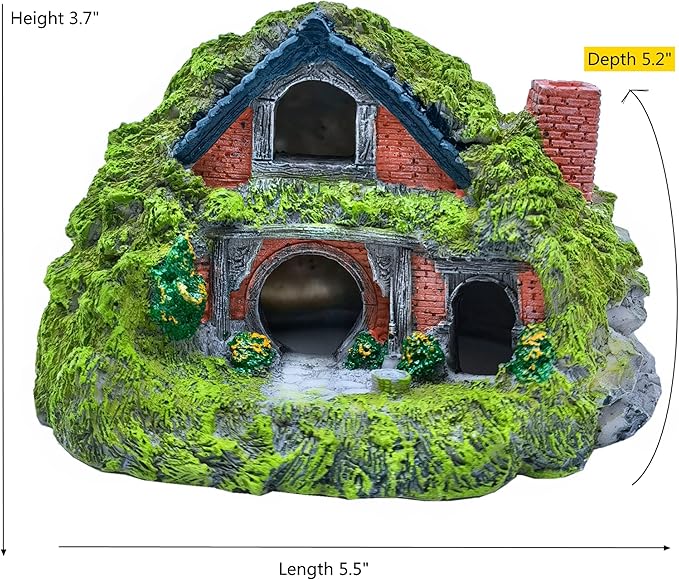 M2cbridge Antique Roman Column Ruins European Castle Aquarium Decorations Fish Tank Hideout Rocks (Fairy Garden)