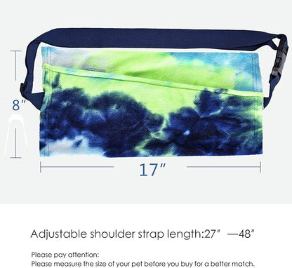 LIKZINWA Bearded Dragon Sling Carrier, Small Animal Carrier Lizard Carrier and Reptile Carrier with Adjustable Strap