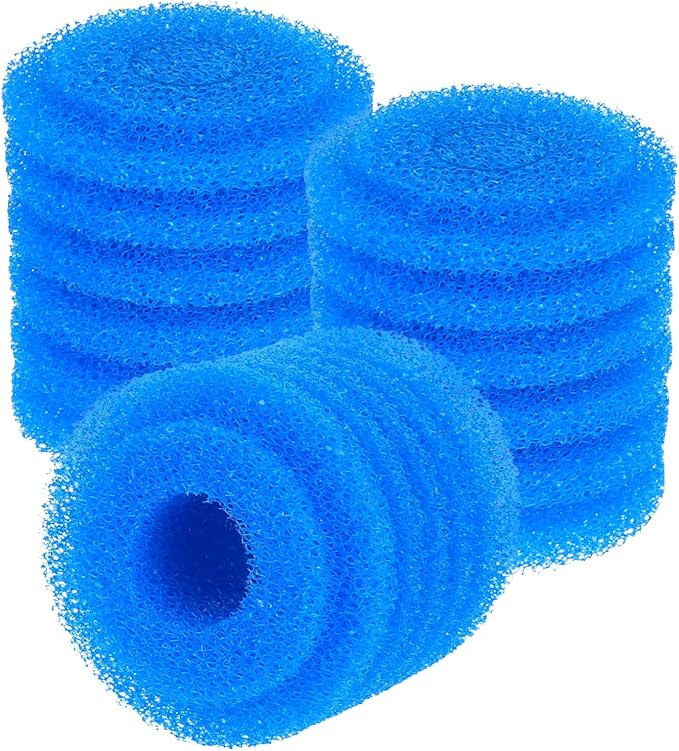 Bio Filter Sponge for Aquariums - 3 Pack, Washable and Reusable, Replacement Biological Filter Sponge Media for Fish Tanks