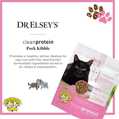 Dr. Elsey's cleanprotein Pork Cat Kibble 2 lb. Bag