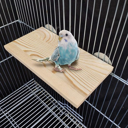 6 Pcs Bird Perches Parrot Perch Stand Platform Bird Cuttlebone Beak Grinding Stone Chew Toys Cage Accessories for Parakeets Cockatiels Conures Lovebirds