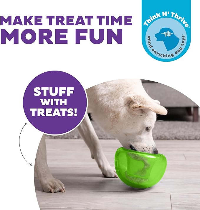 Outward Hound by Planet Dog Snoop Interactive Treat Dispensing Dog Toy, Large, Green