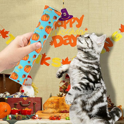 KOOLTAIL Cat Catnip Toys for Thanksgiving, 3 Pack Durable Soft Kicker Toy Filled with Natural Catnip, Interactive Bite Resistant Chew Teeth Cleaning Gift for Indoor Cats Kitten