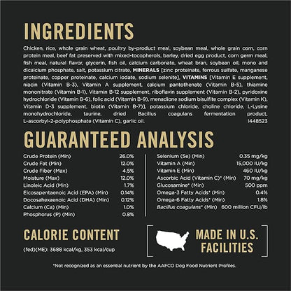 Purina Pro Plan Joint Health for Dogs, Large Breed Dog Food Dry, Shredded Blend Chicken & Rice Formula - 34 lb. Bag