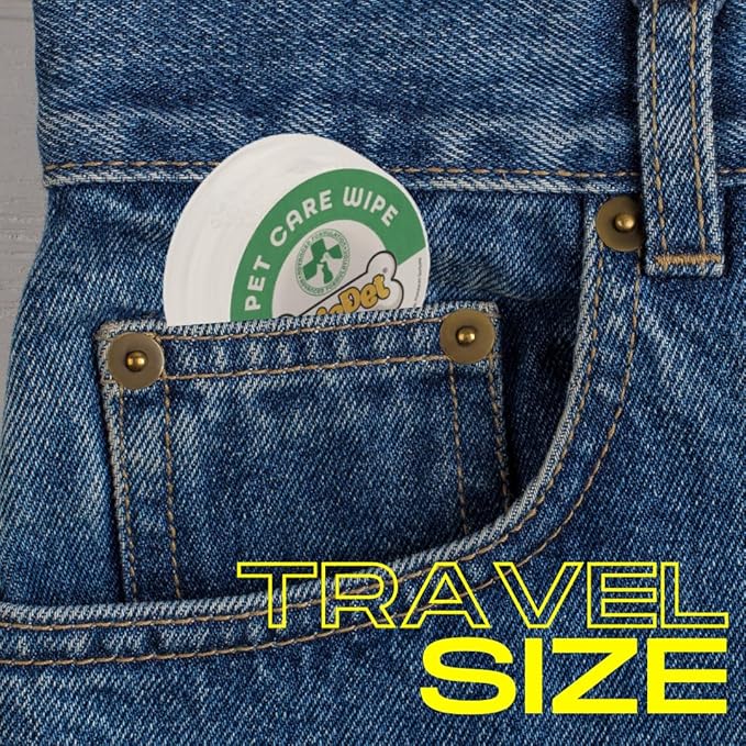 Push and User-Ready, On-The-Go Unscented Dog Wipes, Hypoallergenic Grooming Wipes Cleaning for Easy Use for Paws, Body and Butt, Pet Wipes Good for Sensitive Skin