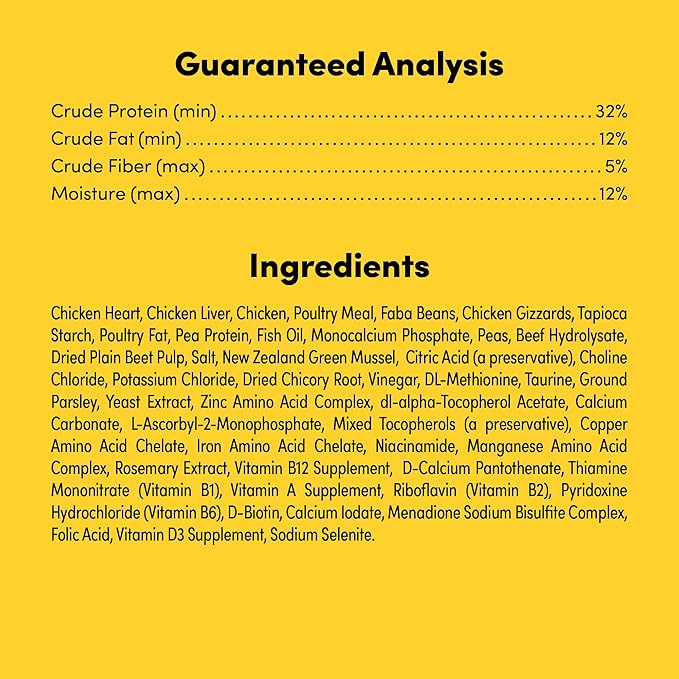 RawMix33 Premium Freeze-Dried Raw Cage-Free Chicken Recipe Dog Food, Protein Rich, Includes Kibble, Non-GMO, No Wheat or Corn, 4.4 lbs