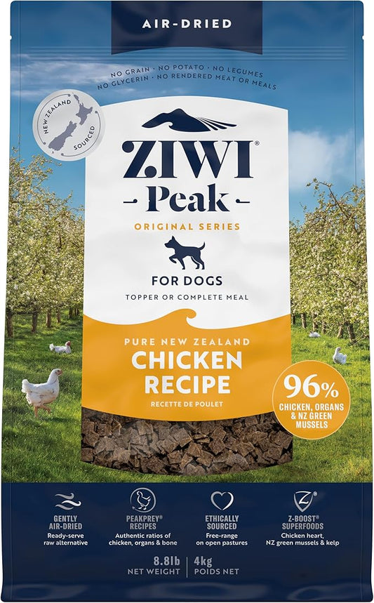 ZIWI Peak Air-Dried Dog Food  Chicken - All Natural, High Protein, Grain Free, Limited Ingredient w/ Superfoods (140.8oz)