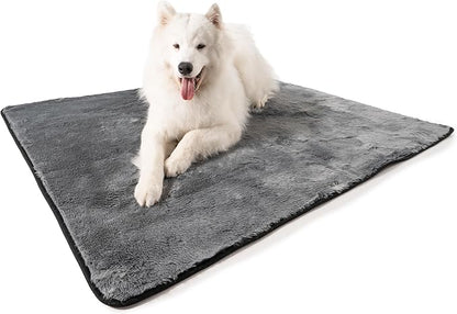 PupProtector Waterproof Throw Blanket for Dogs and Cats, Pet Blanket Cover for Couches, Sofas, Beds, Car Seats, Furniture, Calming Soft Faux Fur, Dark Grey, Original (60" L x 50" W)
