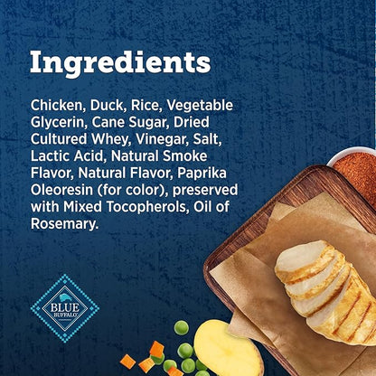 Blue Buffalo True Chews Premium Jerky Cuts Dog Treats, Made in the USA with Natural Ingredients, Chicken & Duck, 22-oz. Bag