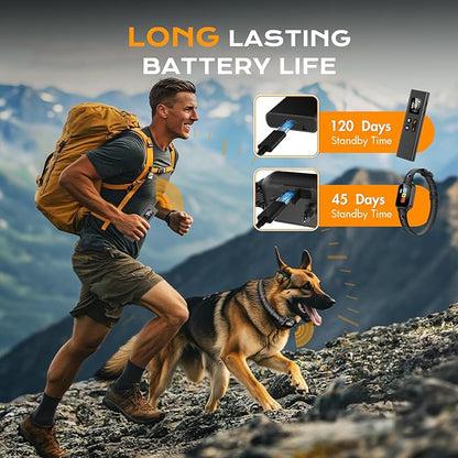 Dog Shock Collar with Remote Control,2600FT Smart Dog Training Collar with 3 Training Modes,IPX7 Waterproof,Dog Shock Collars with Security Lock for Large, Medium and Small Dogs(8-110lbs).