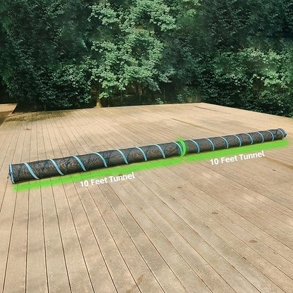 Cat Furniture Tent for Indoor and Outdoor Playpen Portable Cat Tunnels, Outdoor Kennel (10ft Tunnel)