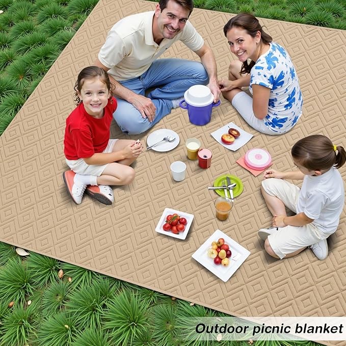 hyha Waterproof Dog Blanket, Soft Pet Bed Blankets, Waterproof Sofa Couch Cover for Dogs Washable, Reversible Pet Couch Covers for Sofa Furniture (82x82 Inch, Camel/Beige)