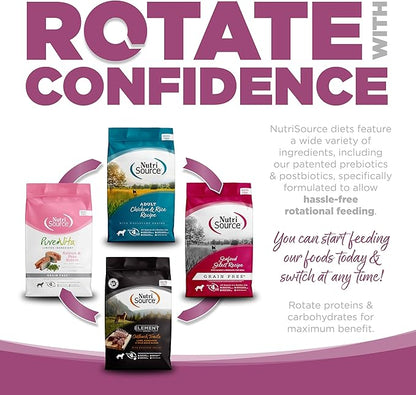 NutriSource Element Series Wild Range Dry Dog Food, Chicken, Pork & Bison, 12LB