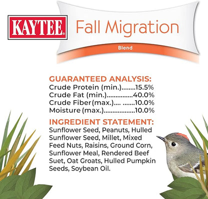 Kaytee Wild Bird Food, Fall Migration Seed Blend, 8 lb