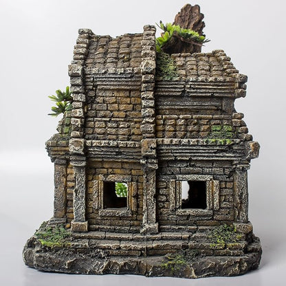 Fish Tank Decorations Aquarium Décor Resin Artificial Tree Trunk Root (B)