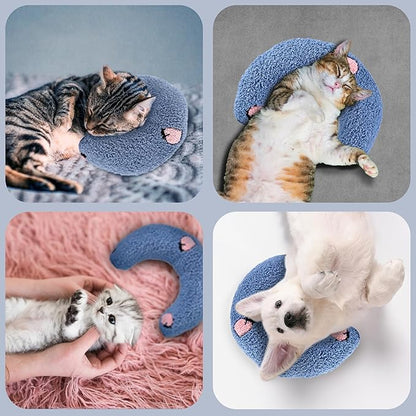 Dog Pillow - Pet Pillow - Dog Pillows for Small Dogs - Dog Neck Pillow - Dog Calming Pillow - Cat Pillow- Small Dog Pillow - Dog Pillows - Donut Cat Pillows for Indoor Cats