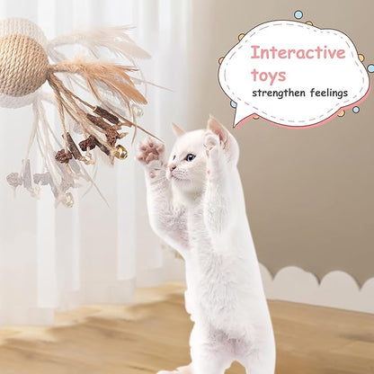 PAZ'S GIFT Cat Toys Catnip Toys Cat Kick Toy Natural Silvervine Catnip Sticks Kitten Teeth Molar Chew Toys, cat Indoor Toys Interactive cat Cleaning Teeth,Reduce Obesity and Loneliness 2-Pack