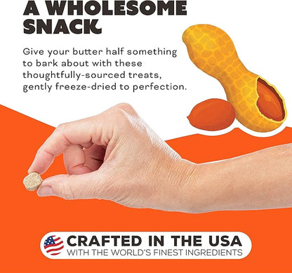 Primal Freeze Dried Dog Treats; Chicken & Peanut Butter Dog Treats with Goat Milk for Dogs, You're My Butter Half, Grain Free Training Treats for Dogs with Probiotics, 2 oz