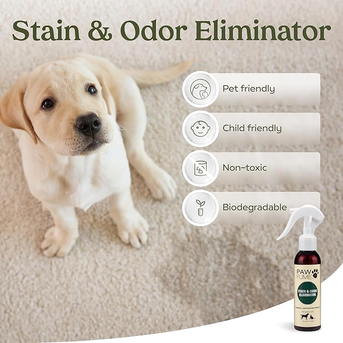 Pawfume Dog Gift Basket, 6-Piece Box  Give Your Pup a Spa-Quality Coat & Odor-Free Freshness  Probiotic Deodorizer Spray, Hypoallergenic Grooming Mist & Premium Brush  Dog Gift Boxes for All Breeds