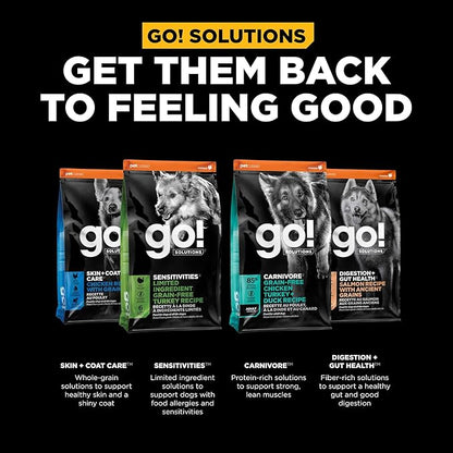 Go! Solutions Weight Management + Joint Care, Grain-Free Dry Dog Food, Salmon Adult and Senior Recipe, 3.5 lb Bag