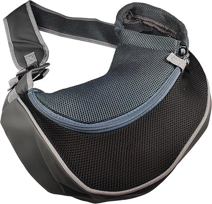 Dog Cat Sling Carrier Pet Sling Carrier Pet Sling Bag Cat Puppy Sling Bag Dog Cat Carrier Pet Carrier Single Shoulder Chest Sling Carrier for Small Dog and Cat Black