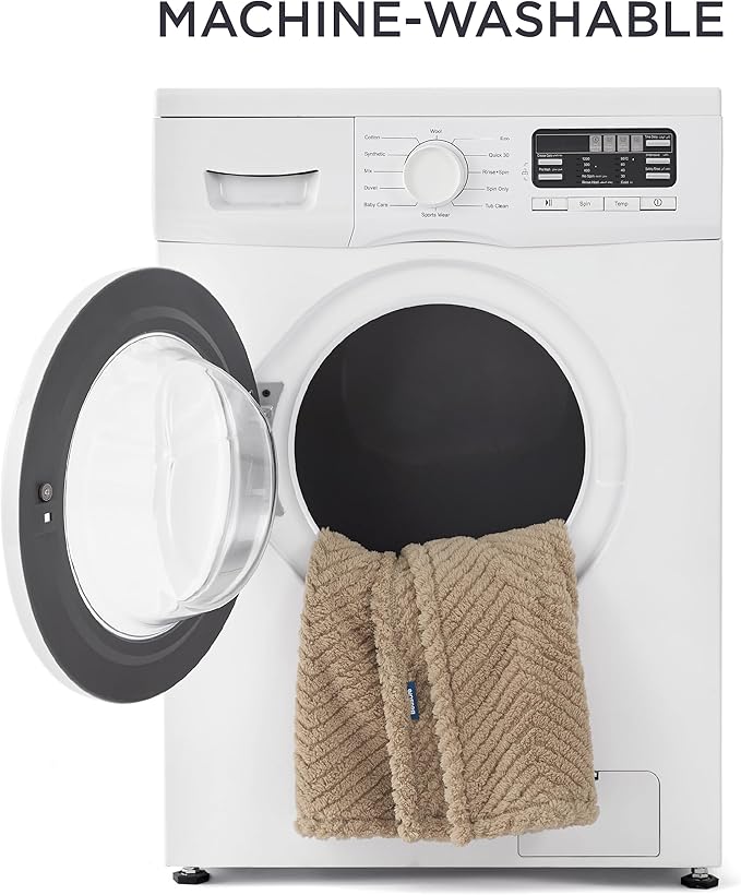 Bedsure Dog Blanket for Large Dogs Washable -Fluffy Fuzzy Puppy Cat Blanket for Bed with Premium 300GSM Coral Fleece Soft for Pet Kitten Doggy, Brown, 60x80IN