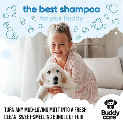 Bubblegum Dog Shampoo by Buddycare | Dry Skin & Itchy Skin Relief for Smelly Dogs | Deep Cleansing Shampoo for Dogs Puppy Sensitive Skin | Dog Shampoo & Conditioner | with Aloe & Vitamin B5 (16.90oz)