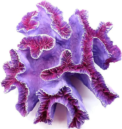 Fish Tank Coral Decoration - Aquarium Simulation Fighting Fish Dodge Cave - Betalie Fish Home Colorful Mountain (Large Purple Coral)