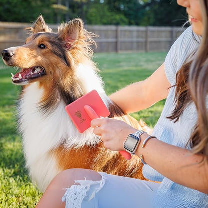 Dog Slicker Brush for Grooming Pet Hair - Best Slicker For Poodle & Golden Doodle - Long Haired Tool For Dogs - Goldendoodle Long Pin Brush For Dematting (Large)