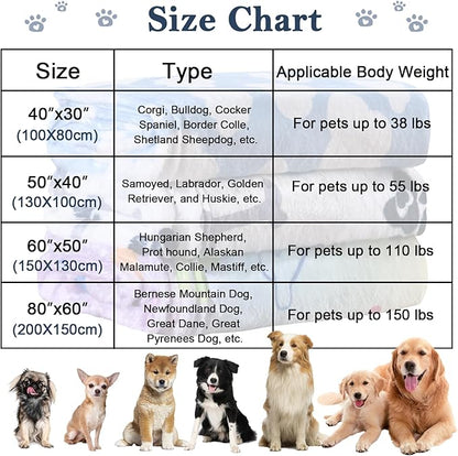 Dog Blanket,Super Soft Fluffy Premium Fleece Pet Puppy Blanket for Large Medium Dog Cat Mat Cover for Bed Couch,Reversible Cow Print,Turquoise,(41 x 31 Inch)