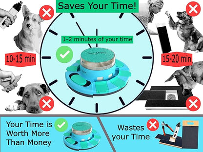 Nail File Toy, Dog Scratch Pad for Nails, Dog Nail Scratch Board, Scratching Board for Dogs, Scratching Pads Files Scratcher Slow/Puzzle Feeder W/Treat Box Dispenser Trimmer Grinder Filer