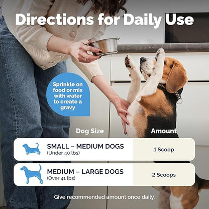 Vetnique Glandex Daily Probiotics for Dogs with Prebiotics to Support Gut Health with Fiber and Digestive Enzymes, Probiotic Chews or Powders (4.25oz Powder, Pork Powder)