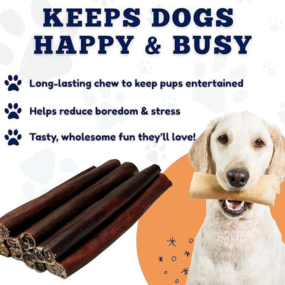Amazing Dog Treats 12 Inch Collagen Stick - (50 Count)- Collagen Sticks for Dogs - No Hide Dog Bones