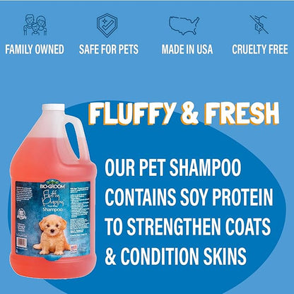 Bio-Groom Fluffy Puppy Tear-Free Shampoo  Dog Bathing Supplies, Puppy Shampoo, Cat & Dog Grooming Supplies for Sensitive Skin, Cruelty-Free, Made in USA, Tearless Dog Products  12 fl oz 1-Pack