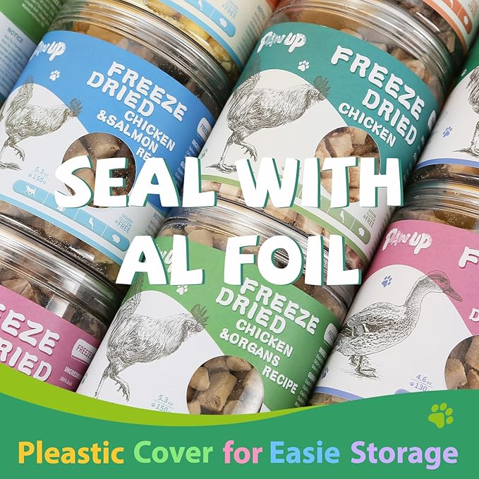 Freeze Dried Chicken Liver Pet Treats, High Protein Freeze-Dried Pet Food for Dogs, Cats, Fresh Ingredient Snacks, 2.1 oz, Rawhide Free&Grain Free