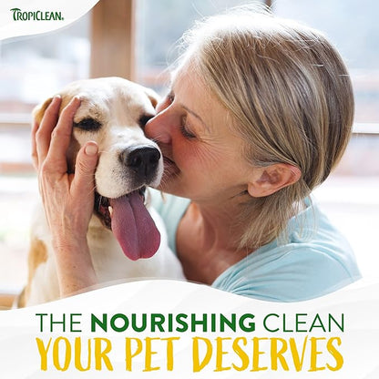 TropiClean Gentle Puppy Shampoo, Dog Shampoo for Allergies & Sensitive Skin, Made in USA, Gentle Coconut Scent, Safe for Cats & Kittens, 20oz