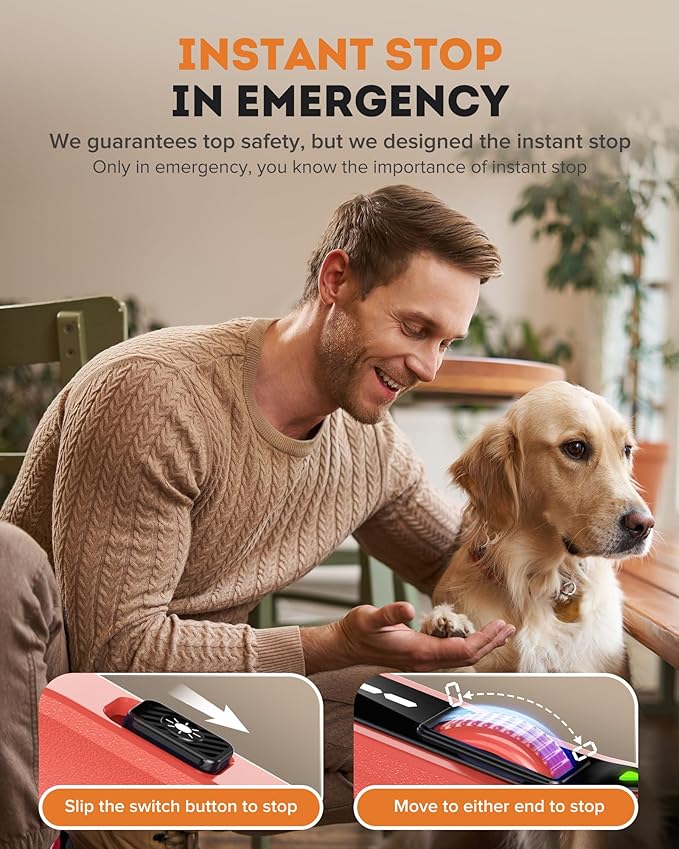 YABIFE 7-Speed Dog Nail Trimmers, Professional Dog Nail Grinder with Light - Heavy Duty Pet Nail Grinder for Dogs/Cats/Birds/Small Animals - Whisper Quiet, Single Hand Operation