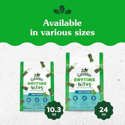 Greenies Anytime Bites Dog Treats, Mint Flavor, 24 oz. Bag