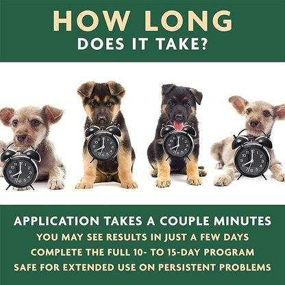 EcoEars Dog Ear Cleaner. Natural Multi-Action Formula. for Bad Discharge & Smell. Naturally Removes Foreign Matter and Cleanses The Most Difficult Ears. 100% Guaranteed