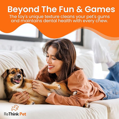 Dental Munch Boomerang Pet Toy, Bacon Scented Nylon Dog Bones, Savor Stimulating Dog Chew Toys, Long-Lasting and Durable Dog Toys for Boredom