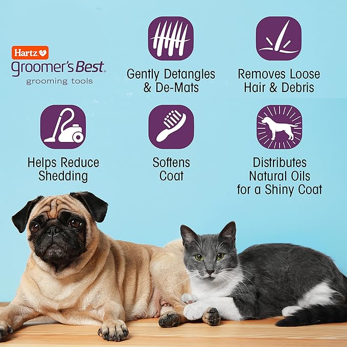 Hartz Groomer's Best Combo Dog Brush, Multi-Colored