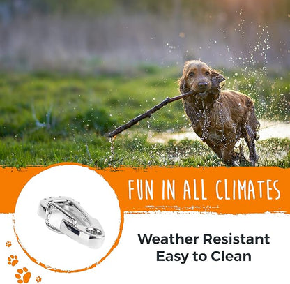 Mighty Paw Dog Tag Carabiner Clips - 3 Pack Strong Dog Tag Clip - Weather Resistant & Easy to Clean Quick ID Holders - Easy Switch Dog Tags - Attach Keys or Poop Bag Holders - for All Size Collars