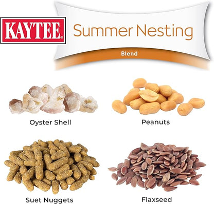 Kaytee Wild Bird Food, Summer Nesting Seed Blend, 8 lb
