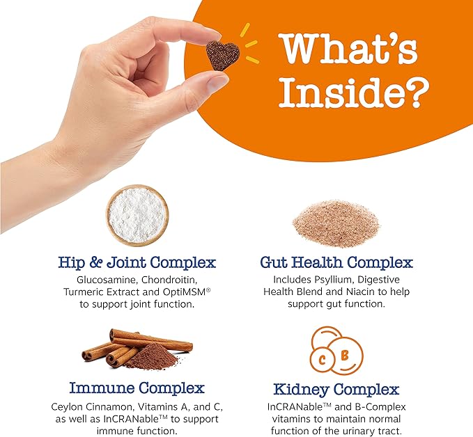 Zesty Paws Senior Dog Multivitamin Treats - Glucosamine for Dogs + Digestive Enzymes & Probiotics - Grain Free Dog Vitamins and Supplements for Skin & Coat + Immune Health Chicken - Advanced - 90ct